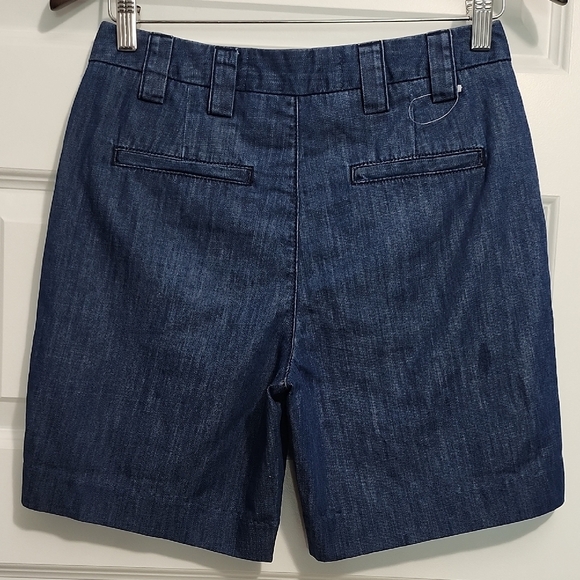 NWOT UNITED COLORS OF BENETTON 100% cotton  slant pockets bermuda denim shorts - Picture 5 of 12